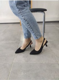 Resim Tarzbu Lks İnce Topuklu Sivri Burun Siyah Abiye Ayakkabı Siyah 