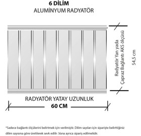 Resim EuroStar Alüminyum Panel Radyatör Ekol 600X600 Ral 9010 Beyaz 