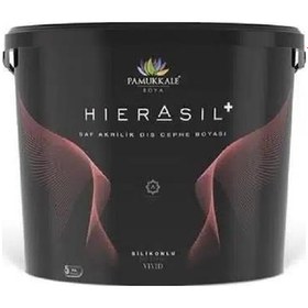 Resim Pamukkale Hierasil %100 Saf Akrilik Silikonlu Dış Cephe Boyası 15 Lt Buca 1 Adet 
