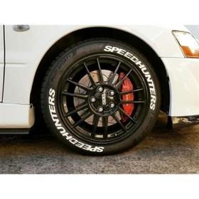 Resim komauto Speedhunters Beyaz Kalıcı Lastik Yazısı Sticker 4 Kit Orijianal Ürün Bombtire® 