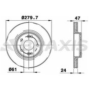 Resim Fren Diski Ön Laguna Iı 1.6 / 1.8 / 1.9 / 2.0 5 Bıjon 