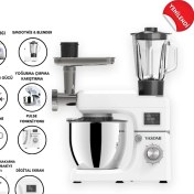 Resim Yasomi Sm 1511BML LED Ekran Tartı Özellikli Kıyma Çekme Aparatlı Blender 7 Litre Stand Mikser Mutfak Şefi 