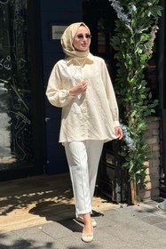 Resim Kayra Tunik KA-B26-21189 Krem 