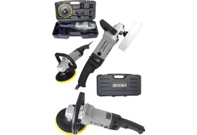 Resim Steiner 2800 Watt Profesyonel 6 Kademe Devir Ayarlı Sjs Metal Şanzıman Pasta Cila Polisaj Makinesi 