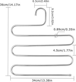 Resim Metal Pantolon Eşarp Askısı 5 Katlı Askı (1) 