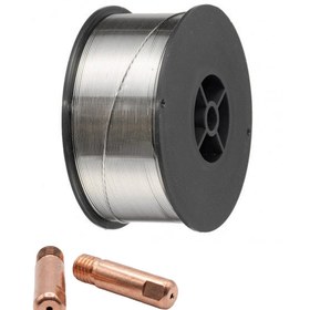 Resim günbeyaz 2 Adet Nozzle Hediyeli Tüpsüz Gazaltı Kaynak Teli 1 Kg 0.9 mm 