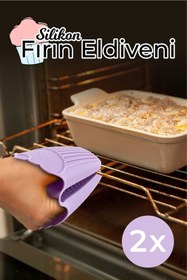 Resim Byanes 2'li Elyakmaz Silikon Cupcake Fırın Eldiveni 