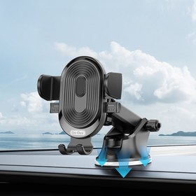 Resim Go Des GD-HD353 360 Derece Dönebilen Vakumlu Tasarım Araç İçi Telefon Tutucu - Siyah 
