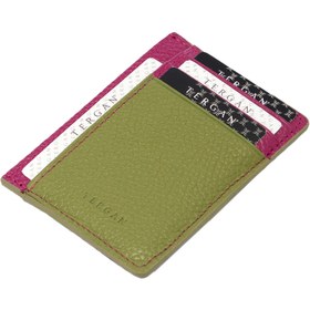 Resim Yeşil Deri Unisex Kredi Kartlık - S1KK00001676-V5G 