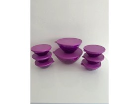 Resim Tupperware Damla Set 4.5lt,3.5lt,2.4lt,6adet 600ml kase 