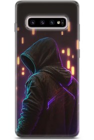Resim Samsung Galaxy S10 Plus Uyumlu Kılıf Opus 14 Halloween Led Cover Kılıf Happy 
