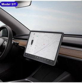 Resim Tesla Model Y Uyumlu Multimedya Ekran Koruyucu Nano Film 