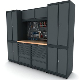 Resim İdeal Ekipman 2.4 Metre Modüler Çalışma Tezgahı İE.36.18.11 