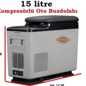 Resim Evacool EVA15 12/24V 15 Litre Kompresörlü Oto Buzdolabı 