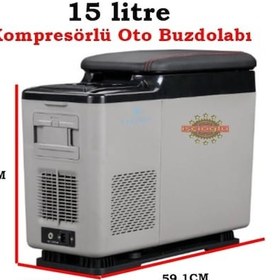 Resim Evacool EVA15 12/24V 15 Litre Kompresörlü Oto Buzdolabı 