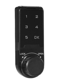 Resim Yuntech01 Siyah T9 Dokunmatik Ekranlı Şifre Kilidi - Plastik Paneller - 20mm Vida Uzunluğu - Pil Dahil Değil 