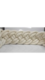 Resim Özgürce Örgü Korumalık 4’lü Sarmaşık 500 Cm, Montessori Yatak Koruyucu 