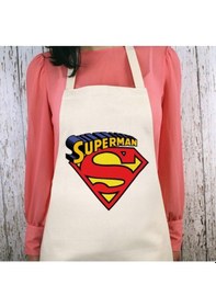 Resim Superman Logolu Su İtici Özellikli Mutfak Önlüğü 