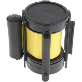 Resim Suntek Destek Sırası Bariyeri Kalabalık Kontrolü Geri Sarı 