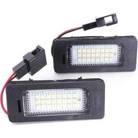 Resim Dinosaurs Audi A4 A5 Q5 S5 Tt Için 2x Lisans Numarası Plaka Led Işık Lambası 