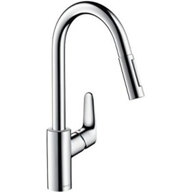 Resim Hansgrohe Focus E2 240 Pull-out Tek Kollu Evye Bataryası 