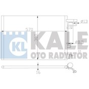 Resim KALE 342870 Klima Radyatoru Kondenser (Ford: Fiesta 1.4 Tdci 70 Pc 1.25 1.4 1.6 Benzinli 09-13) Euro5 1717509 AP3119710BB (WM751943) 