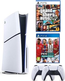Resim Playstation 5 Slim CD'Lİ Edition +2.Dualsense+PES 21+PS5 GTA 5 