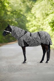 Resim Zebra Ekzem Sinek Koruma At Örtüsü - Siyah-Beyaz / 155 