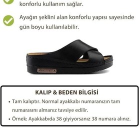 Resim Roy Jones 3029 Ortopedik Comfort Günlük Topuklu Kadın Terlik 167800000334 01 Siyah Siyah 
