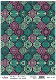 Resim Cadence Pirinç Dekopaj Kağıdı Etnik Koleksiyon Model 668 