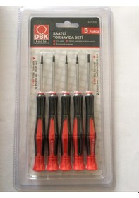 Resim Dbk Saatçi Tornavida Seti Dbk 5 Parça Yıldız Düz Tornavida Seti 