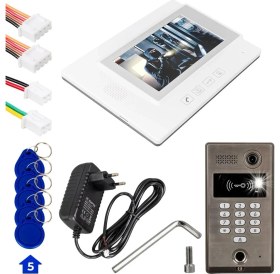 Resim 7 Inç Ekan Dokunmatik Ekran Görüntülü Diafon Sistemi (Renkli-Sesli Konuşma-Kapıyı Açma) 