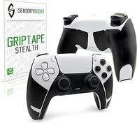 Resim SensoryBoost PS5 DualSense Controller için Grip Bant Seti, Kaymaz Çıkartma, Ter Emici, Kaymaz, Uzun Ömürlü ve Ultra İnce (0,5 mm) - Playstation Oyun Aksesuarı, Siyah 