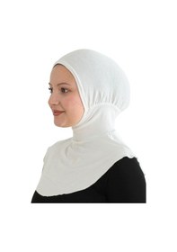 Resim Modish Group Kadın Boyunluklu Hijab Tesettür Pratik Spor Bone - Sarı Krem 