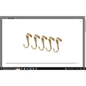 Resim IKEA Hultarp Kanca, Pirinç Rengi, 7 Cm, 5 Adet 