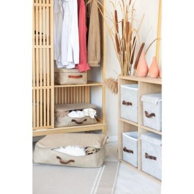 Resim Rom Bee Küçük Boy Jüt Baza Altı Yastık Yorgan Kazak Hurcu 30 x 22 x 16 cm Romshp 1067323 