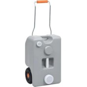 Resim Suga Tekerlekli Karavan Gri Atık Su Tankı 25 Lt 