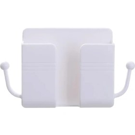 Resim GongtuShop No.3 Tarzı Duvara Monte Organizatör Yumruksuz Duvar Saklama Kutusu Uzaktan Kumanda Cep Telefonu Fişi Duvar Tutucu Şarj Çok Işlevli Stand (Yurt Dışından) 