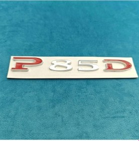 Resim Topnotch 1 Adet 3d Metal P85d Yüksek Performans Emblem Dekor Çıkartma Tesla 