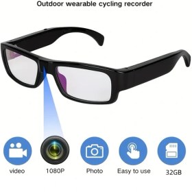Resim Willowhaven 1 Adet Akıllı 1080p Sesli Güneş Gözlüğü Giyilebilir Kamera 32gb Hafıza Kartlı Spor Kayıt Cihazı 