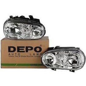 Resim Vw Golf4 Yıl 1997-2004 Arası Depo Sol Far Sissiz 1j1941017f 