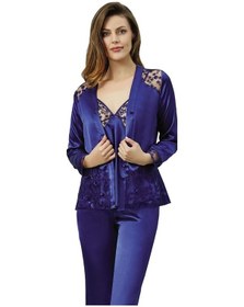 Resim Jeremi 613 Gecelik Sabahlık Dantelli Saten 6'Lı Set Çeyiz Takım 