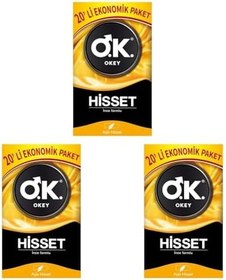 Resim Okey Hisset Ekonomik Prezervatif 20 Adet (3 paketi) 