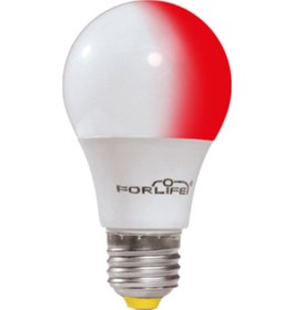 Resim 9W+2W E27 Kırmızı 6500K 3 Kademeli Renkli Led Ampul 