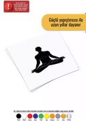 Resim Kıvırcıkyoga Yoga Yapan Adam - Araç, Oto, Laptop, Duvar Uyumlu Sticker 15*15 Cm 