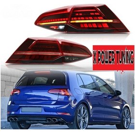 Resim Vw Golf 7.5 2017-2019 Kırmızı Ledli Arka Stop 