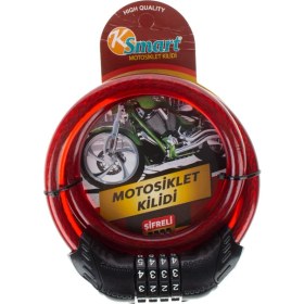 Resim Ksmart Motosiklet Kilidi Şifreli 25X2 K-3682 3682 