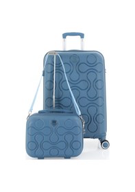 Resim Mçs Polipropilen 2li Valiz Seti Orta & Makyaj V376 S23sy1000046-set 10227 Sky Blue 