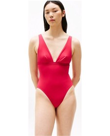 Resim Tommy Hilfiger Plunge One Pıece Rp Ext Kadın Mayo Uw0uw05845tlı Pembe 