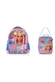 Resim Barbie Brick Boss Anaokulu Çantası ve Beslenme Çantası 